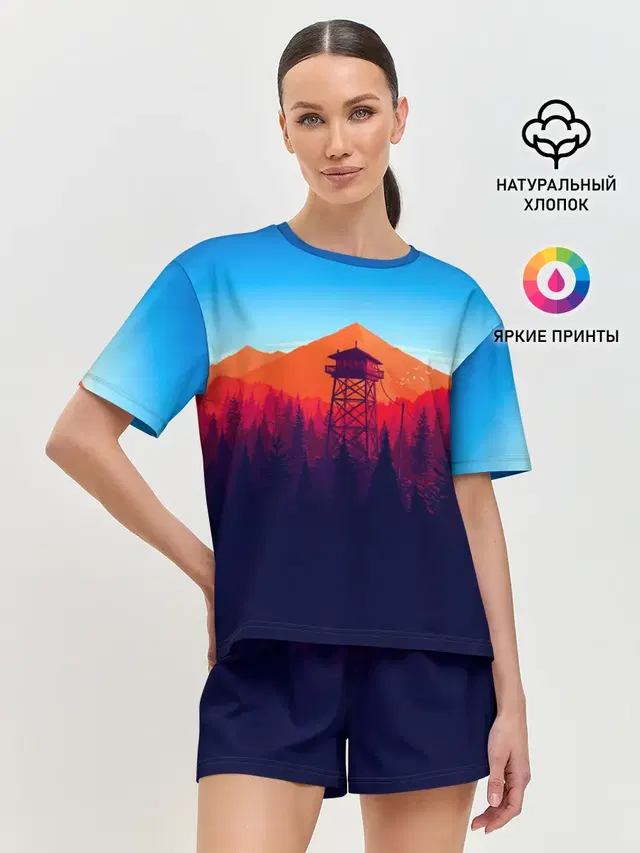 Женская пижама с шортами