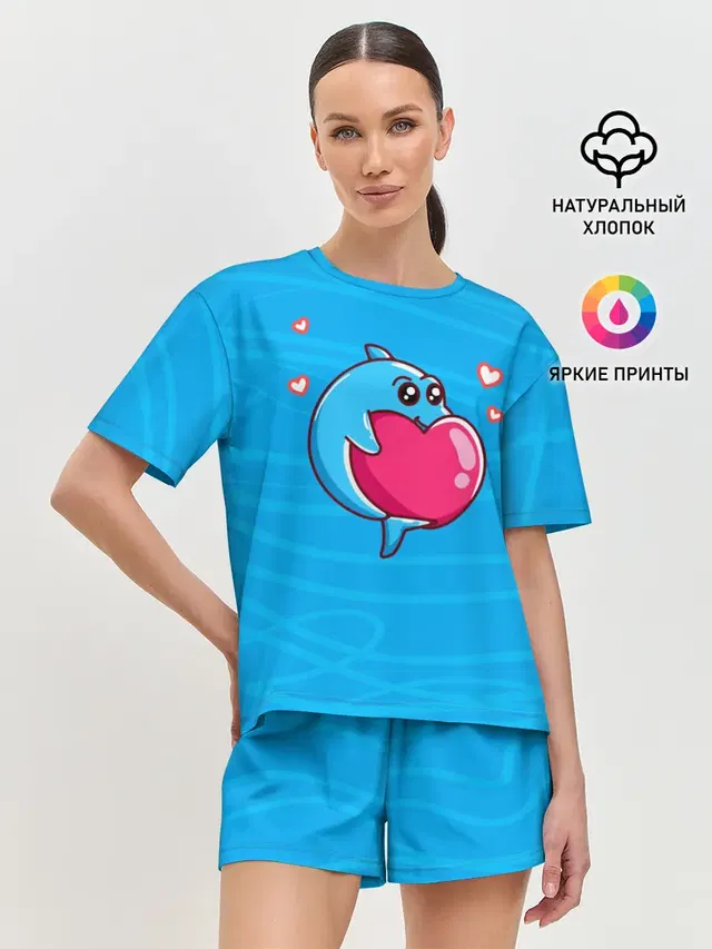 Дельфин с сердечком