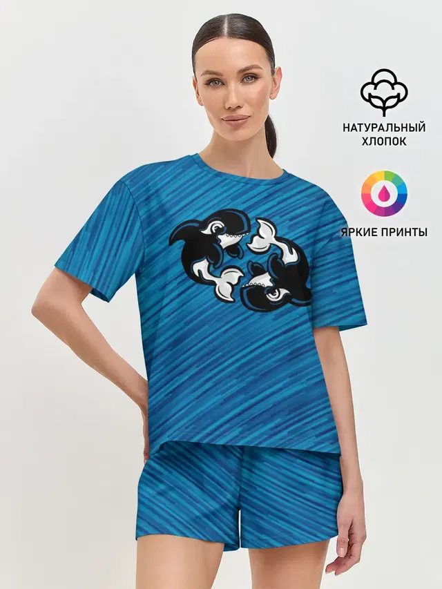 Женская пижама с шортами