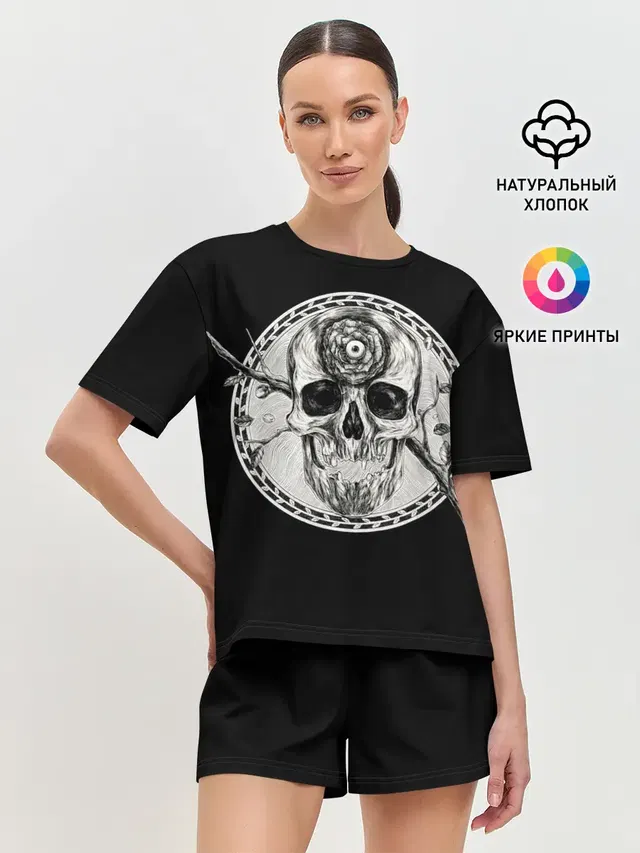 Женская пижама с шортами