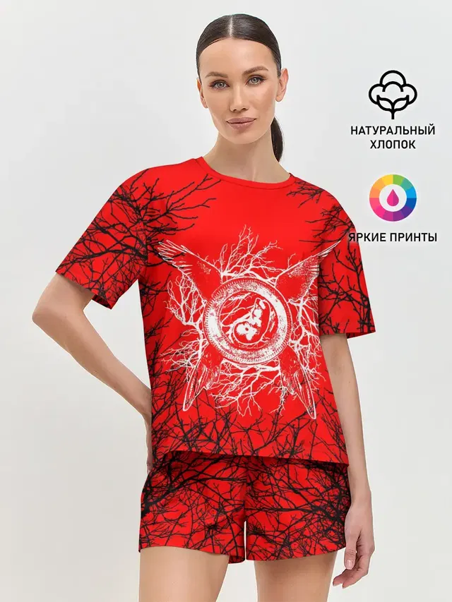 Женская пижама с шортами