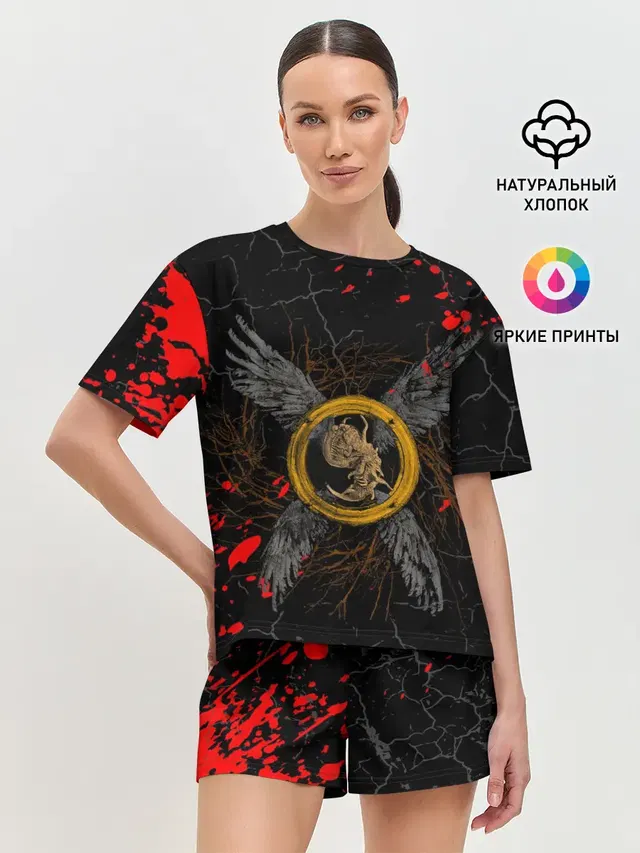Женская пижама с шортами