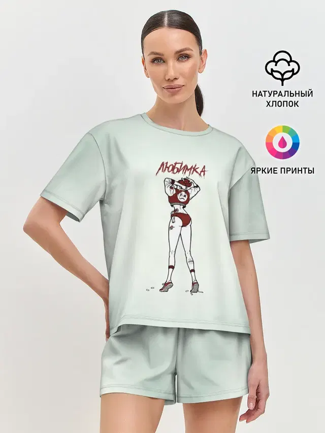 Женская пижама с шортами