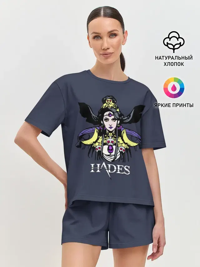 Женская пижама с шортами с принтом «Hades»