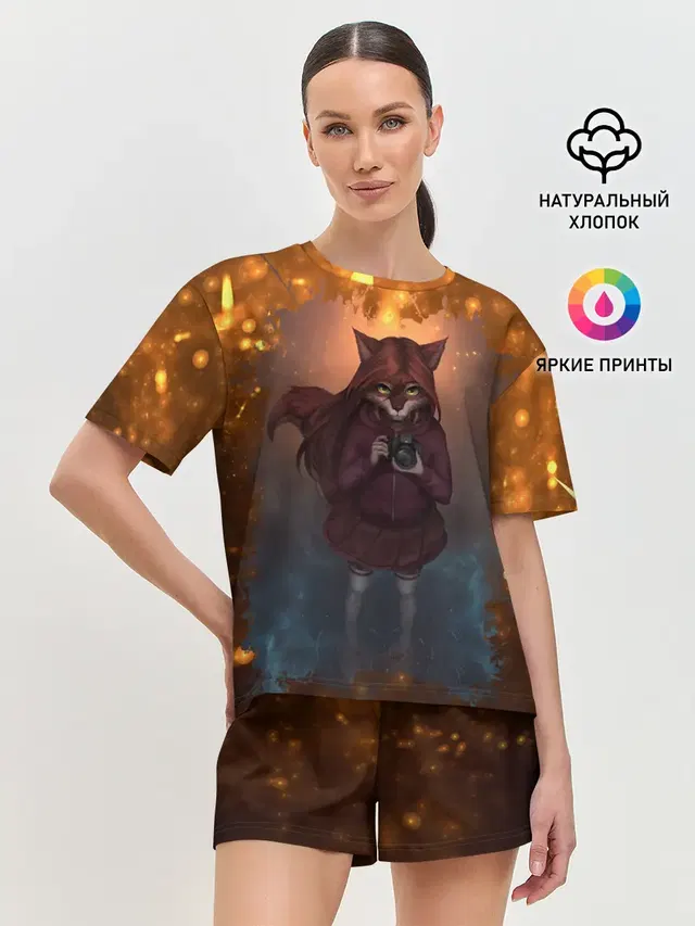 Женская пижама с шортами