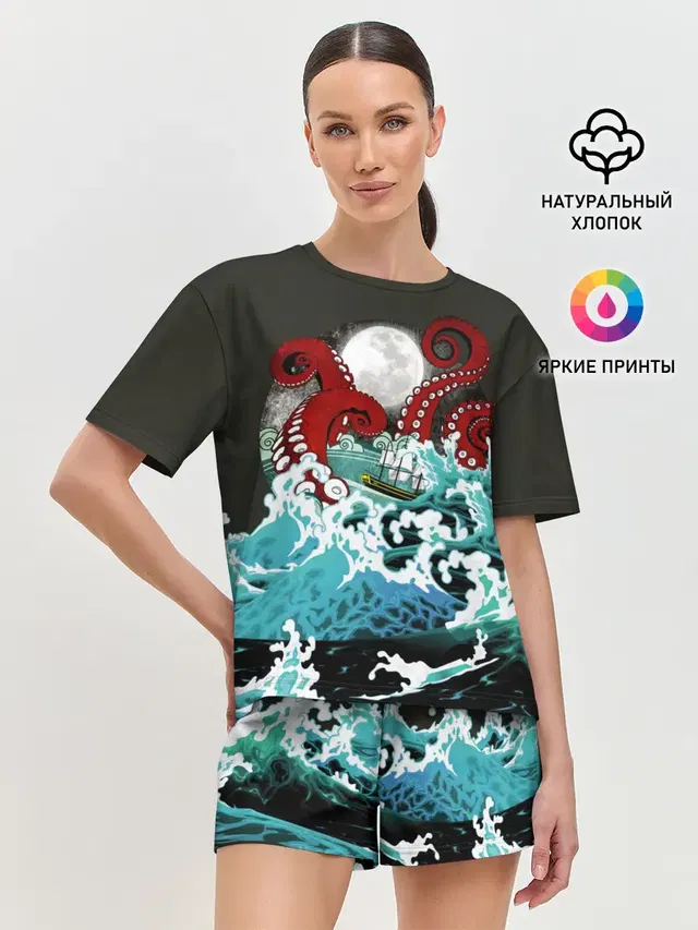 Женская пижама с шортами
