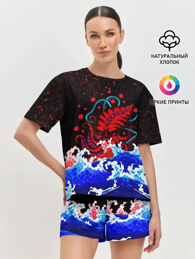 Женская пижама с шортами