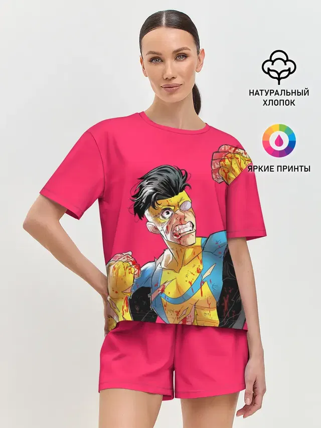 Женская пижама с шортами