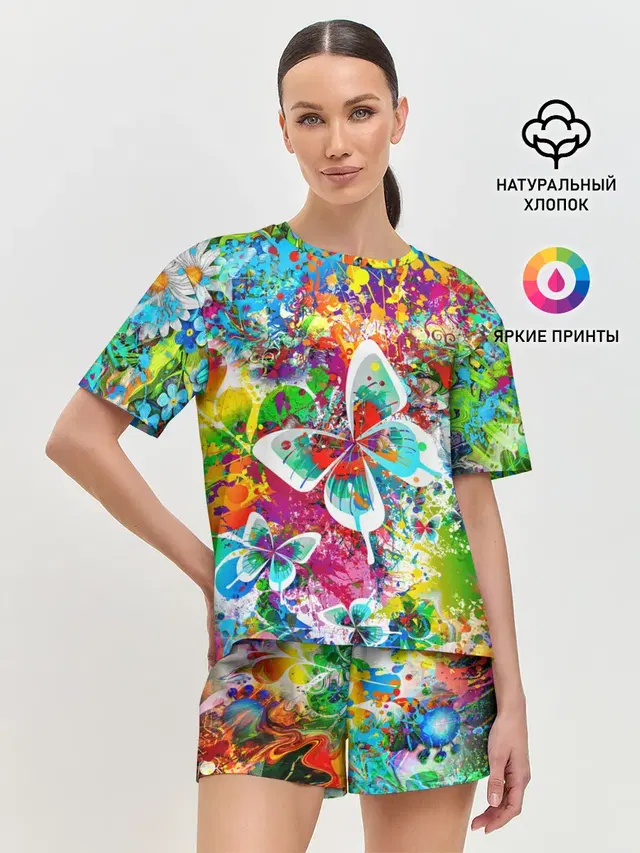 Женская пижама с шортами