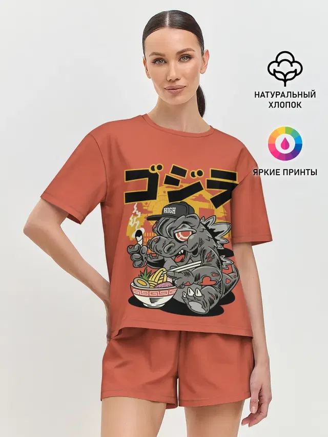 Женская пижама с шортами