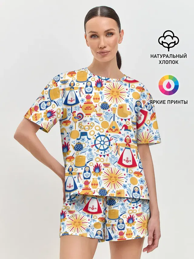 Женская пижама с шортами