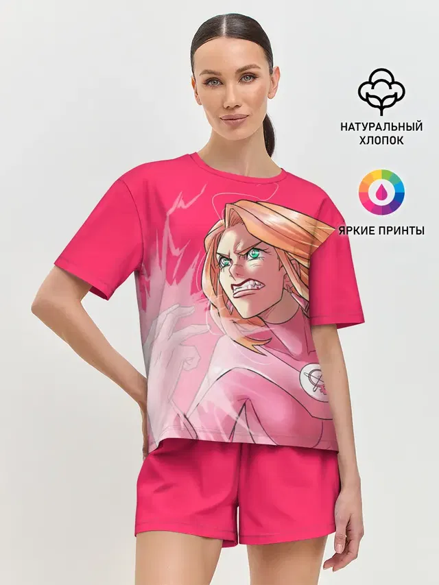 Женская пижама с шортами