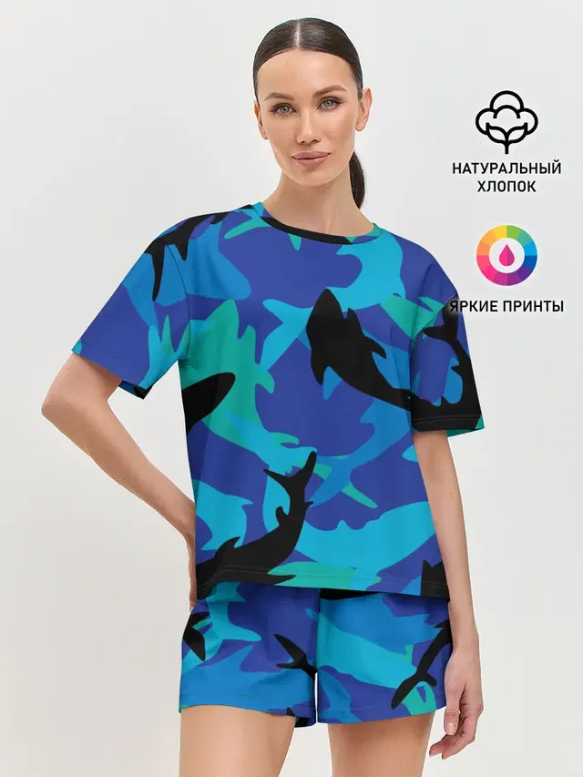 Женская пижама с шортами