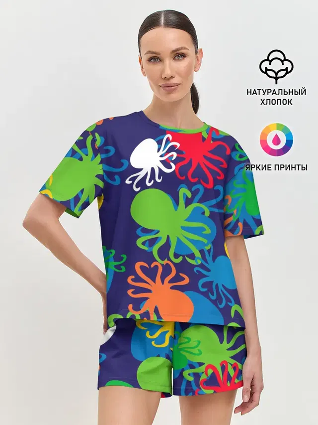 Женская пижама с шортами