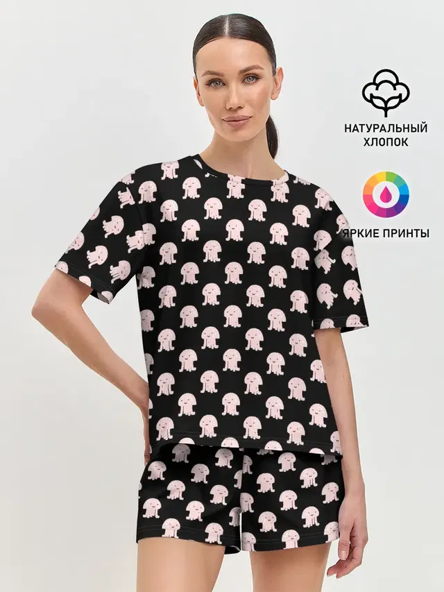 Женская пижама с шортами