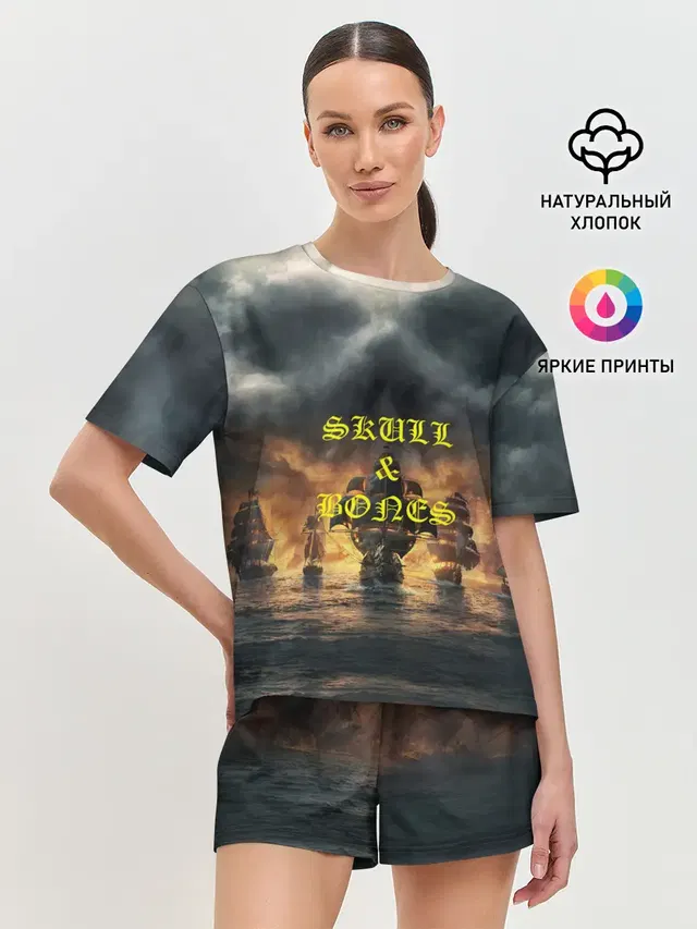 Женская пижама с шортами