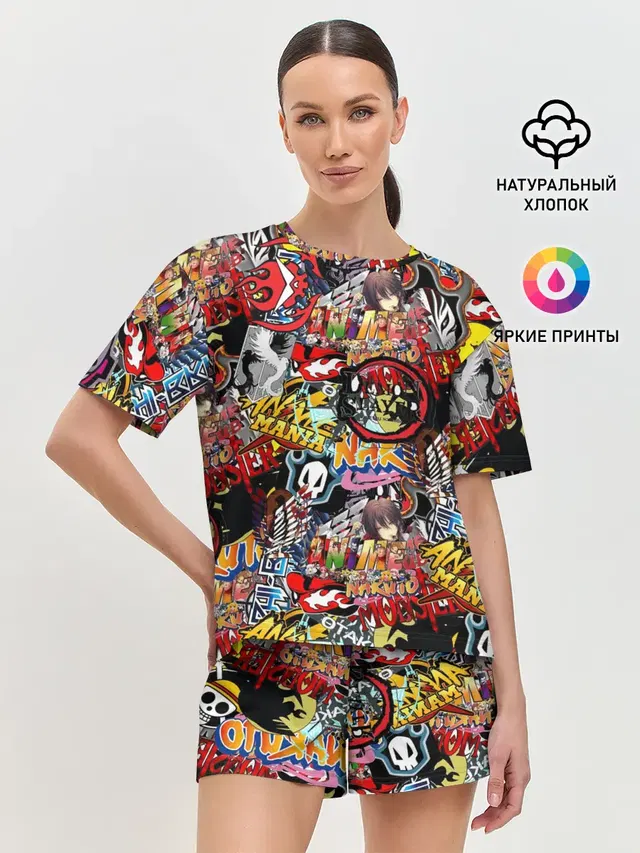 Женская пижама с шортами
