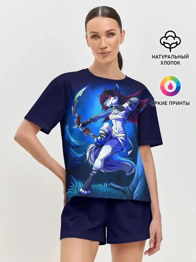 Женская пижама с шортами