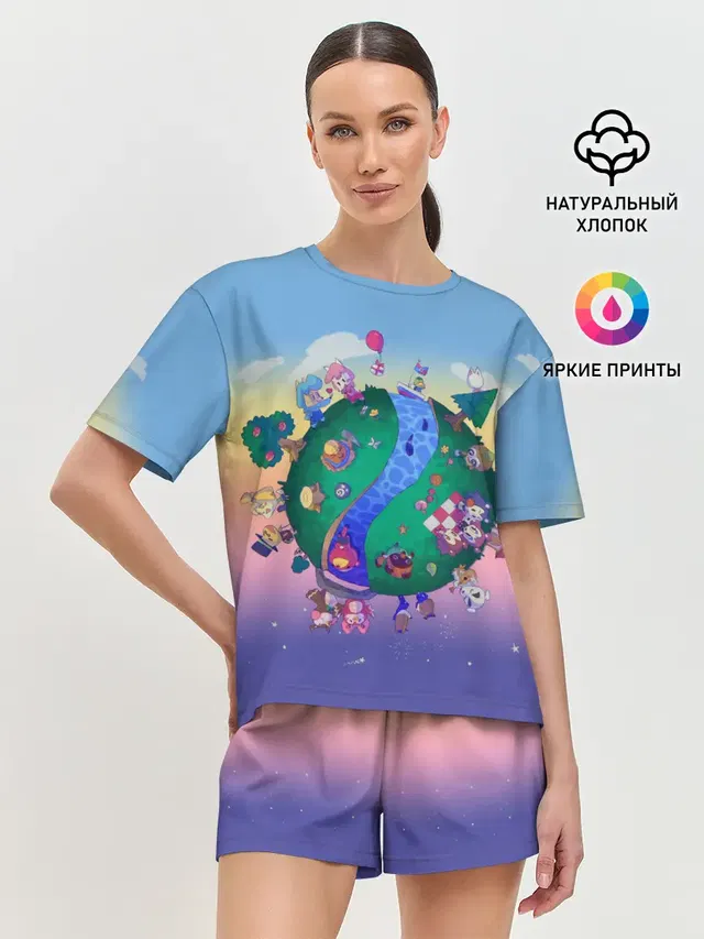 Женская пижама с шортами