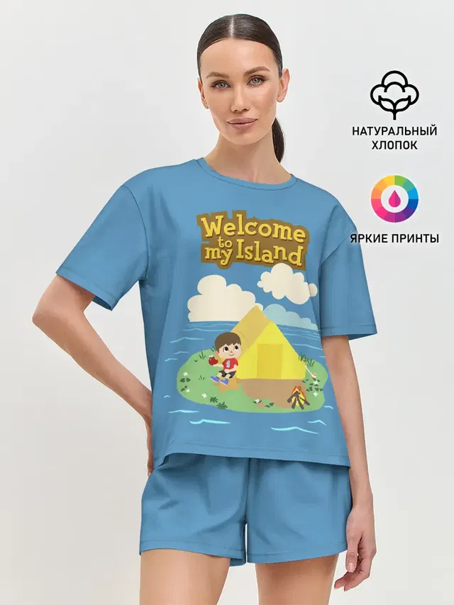 Женская пижама с шортами