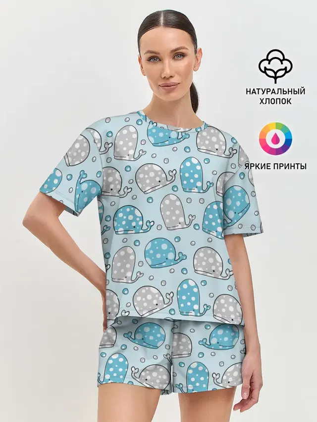 Женская пижама с шортами