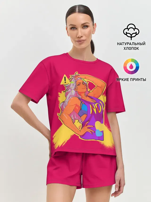 Женская пижама с шортами