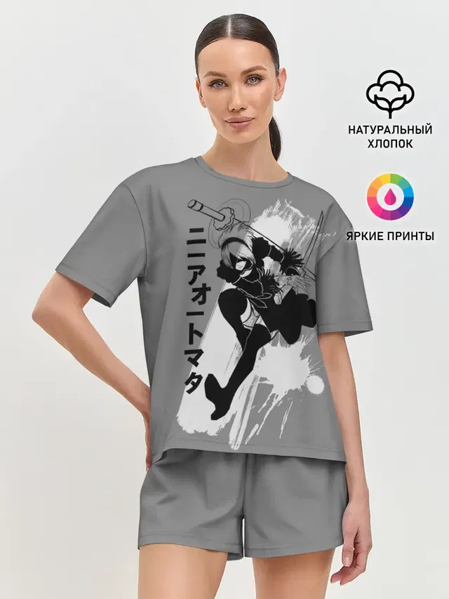 Женская пижама с шортами
