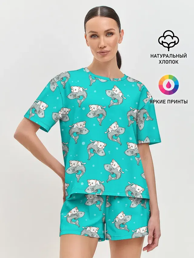 Женская пижама с шортами