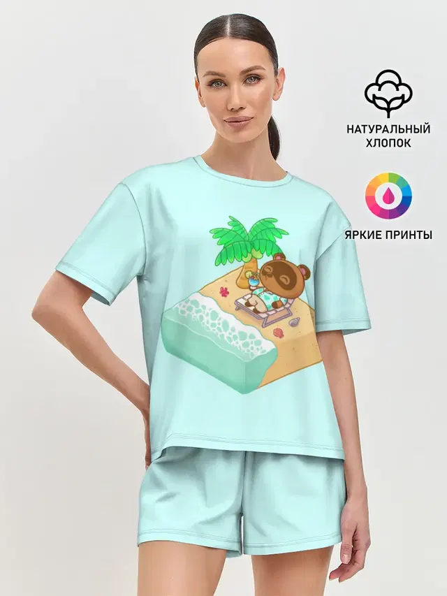 Женская пижама с шортами