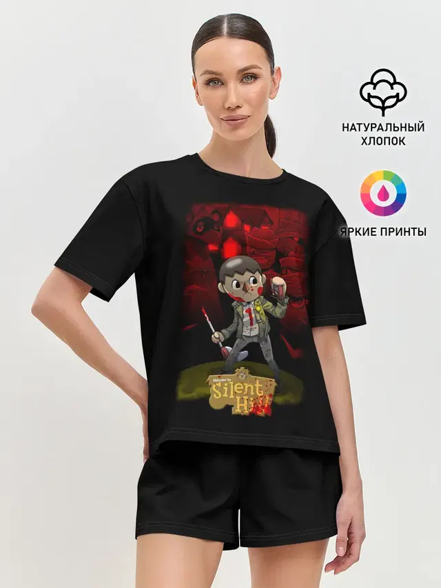 Женская пижама с шортами