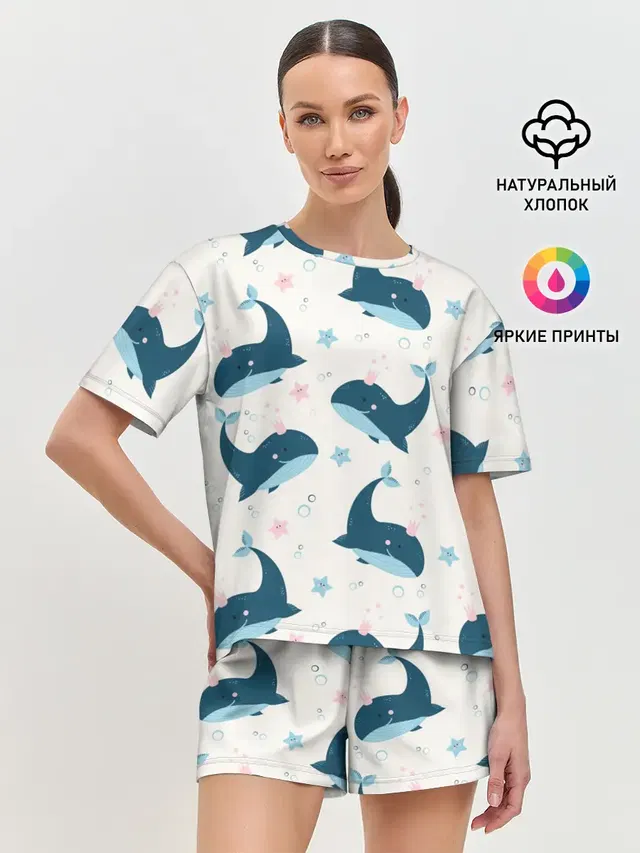 Женская пижама с шортами