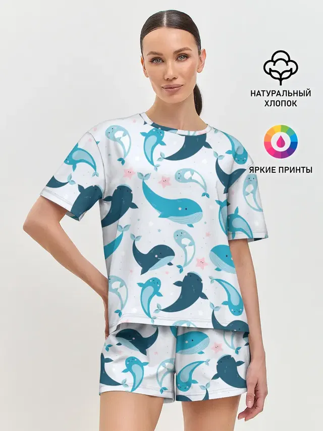 Женская пижама с шортами
