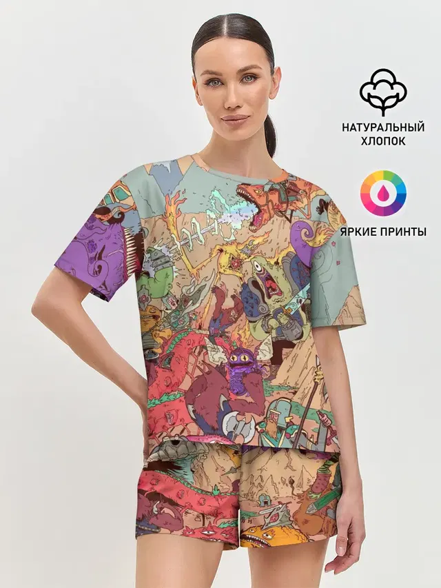 Женская пижама с шортами
