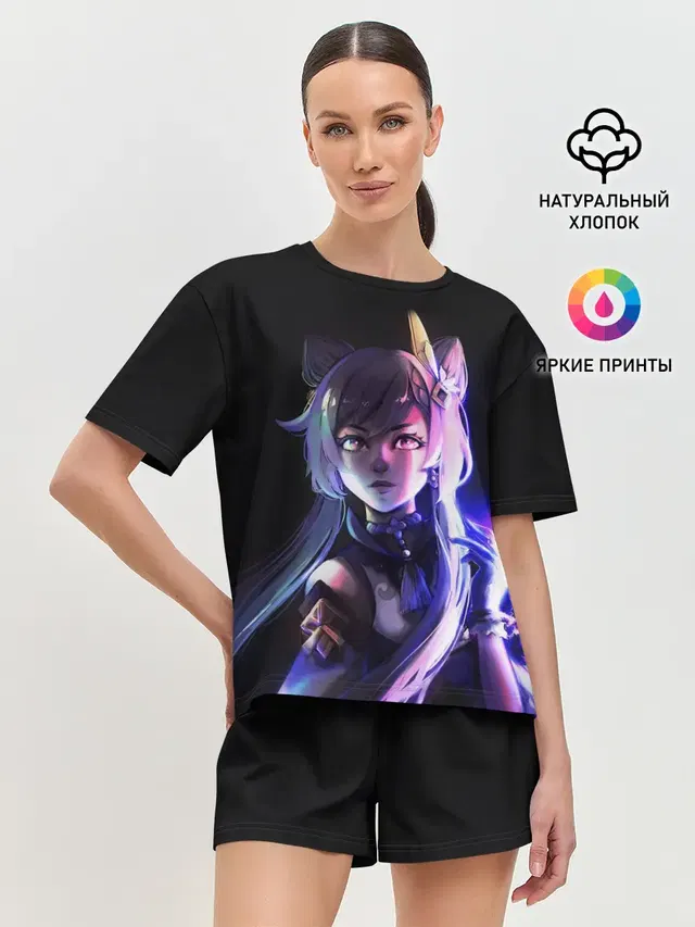 Женская пижама с шортами