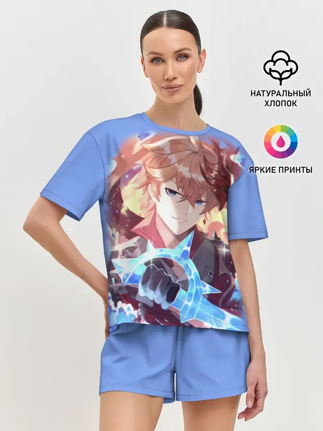 Женская пижама с шортами