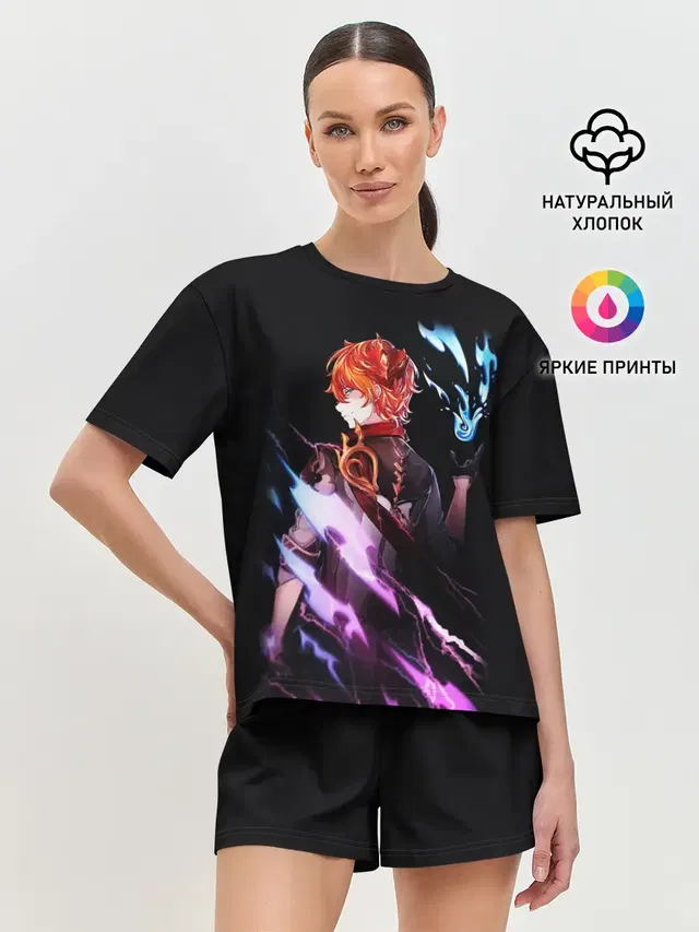 Женская пижама с шортами