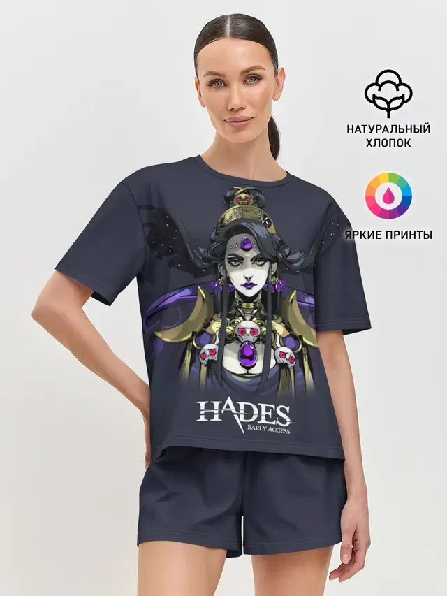 Женская пижама с шортами с принтом «Hades — Hades Nyx»