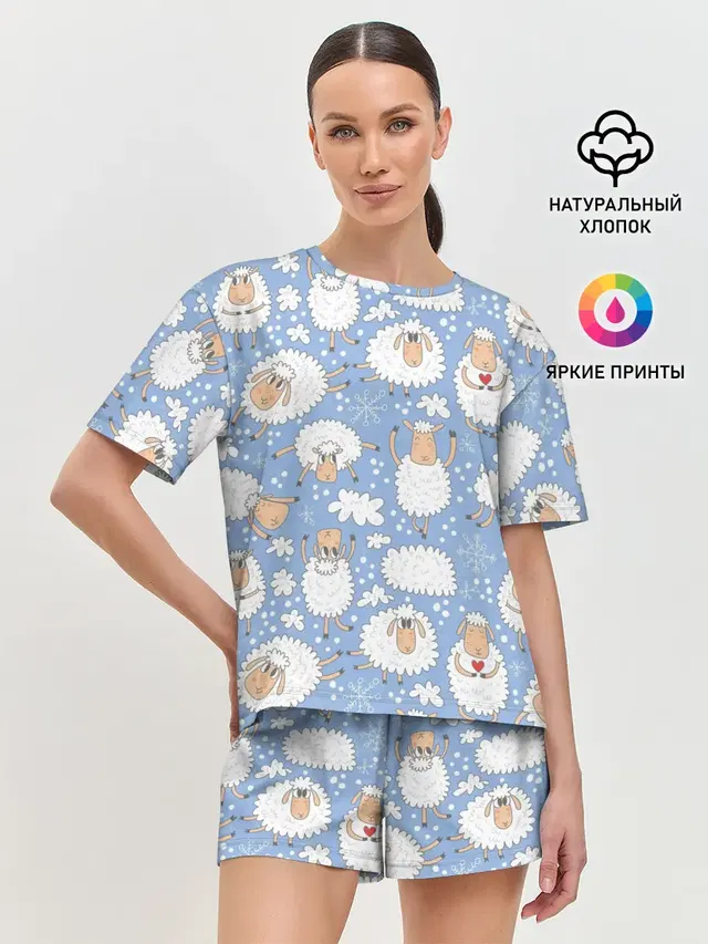 Женская пижама с шортами