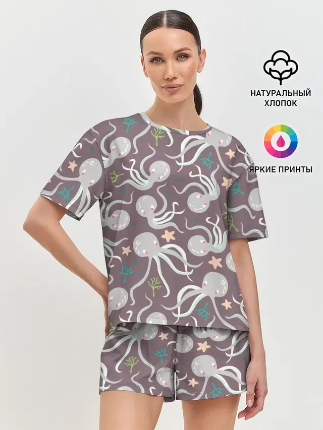 Женская пижама с шортами