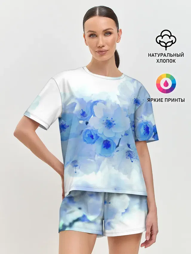 Женская пижама с шортами