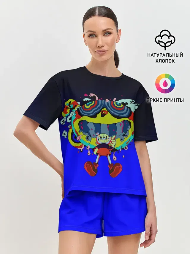 Женская пижама с шортами