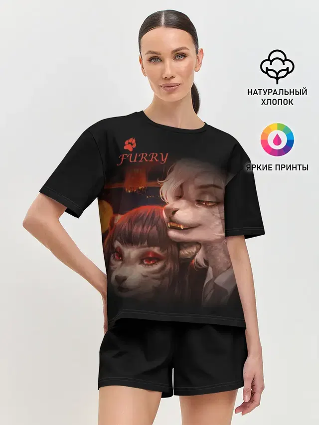 Женская пижама с шортами