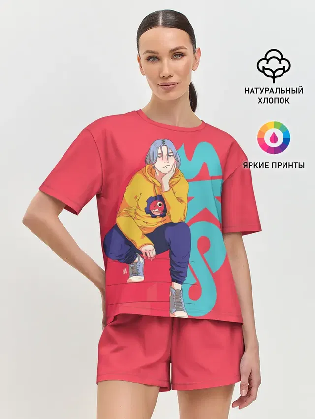 Женская пижама с шортами