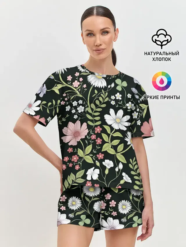 Женская пижама с шортами