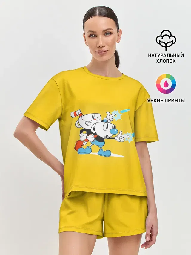 Женская пижама с шортами