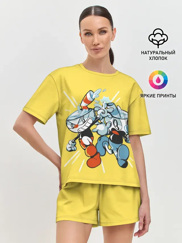 Женская пижама с шортами