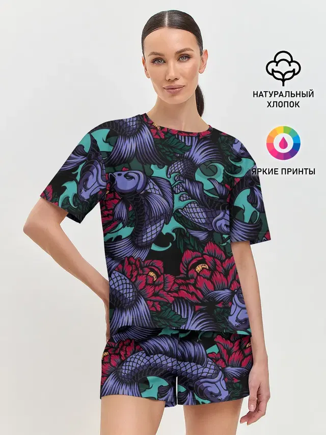 Женская пижама с шортами