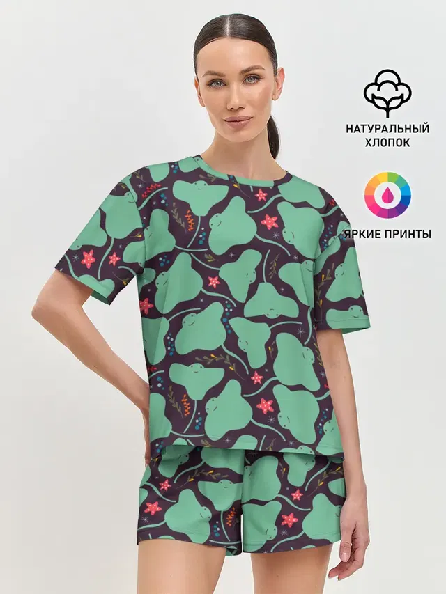 Женская пижама с шортами