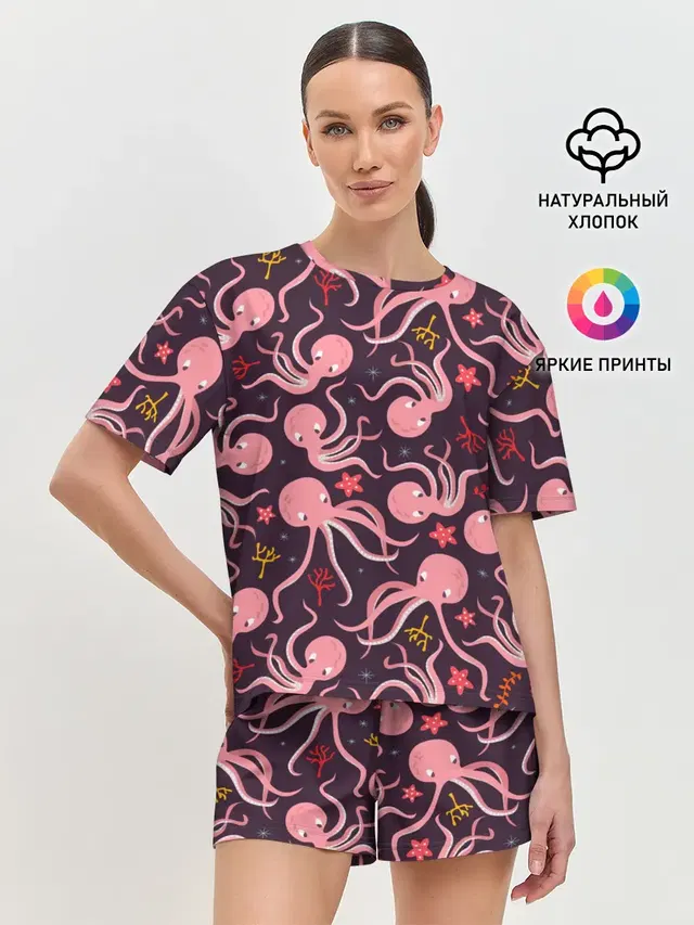 Женская пижама с шортами
