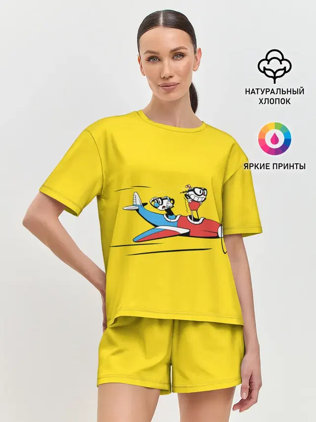 Женская пижама с шортами